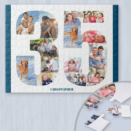 Quebra-cabeça Colagem de Fotos de Aniversário 35 Número 35