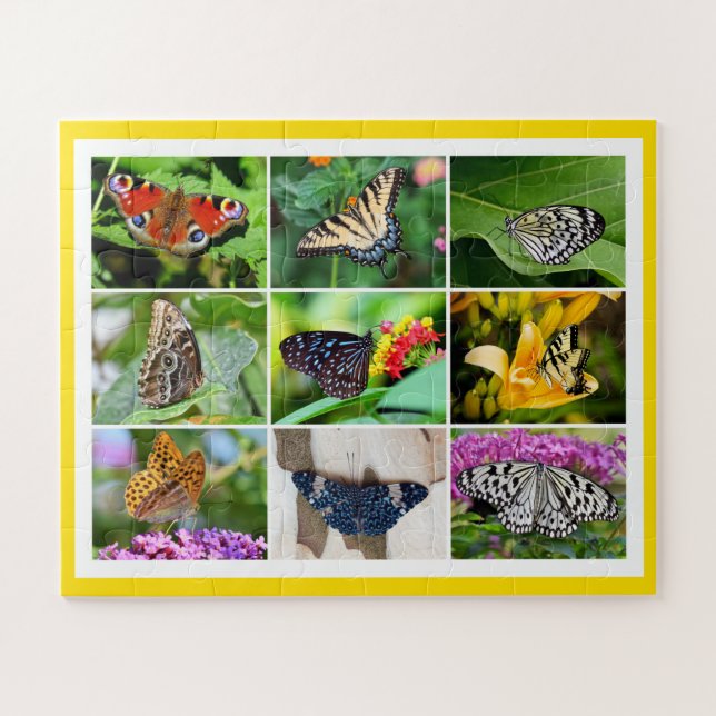 Quebra-cabeça Colagem De Fotos De Borboletas Gargas, 5, 56 Pcs (Horizontal)