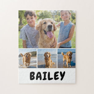Quebra-cabeça Colagem de Fotos de Cães Personalizada