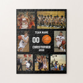 Quebra-cabeça Colagem de Fotos de Equipe de Basquete