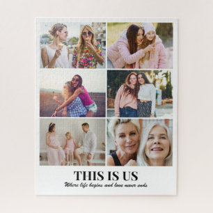 Quebra-cabeça Colagem de Fotos de Melhores Amigas Personalizada 