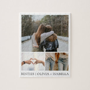 Quebra-cabeça Colagem de Fotos de Melhores Amigos Modernos Simpl