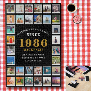Quebra-cabeça Colagem de Fotos de Memórias da Família dos 40 Ano
