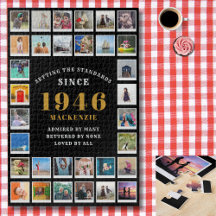 Colagem de Fotos de Memórias da Família dos 80 Ano