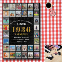 Colagem de Fotos de Memórias da Família no 90º Ani