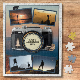 Quebra-cabeça Colagem de Fotos de Viagem de Aventura