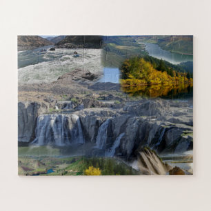 Quebra-cabeça Colagem de Fotos do Estado de Idaho 7 Imagens Queb