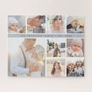 Quebra-cabeça Colagem de Fotos em Quadrado 9 Personalizada e Nom