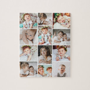 Quebra-cabeça Colagem de Fotos Múltiplas Personalizada 110 Peça