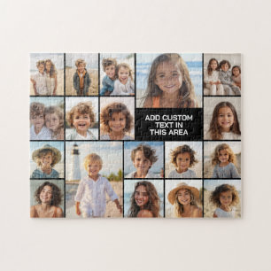 Quebra-cabeça Colagem de Fotos Personalizada 18 Fotos