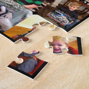 Quebra-cabeça Colagem de Fotos Personalizada da Família