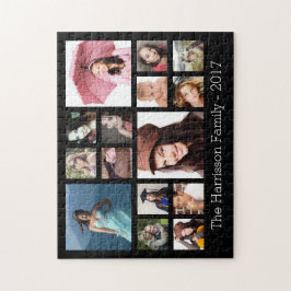 Quebra-cabeça Colagem de Fotos Personalizada da Família