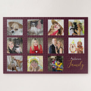 Quebra-cabeça Colagem de Fotos Personalizada Gigante QUEBRA-CABE
