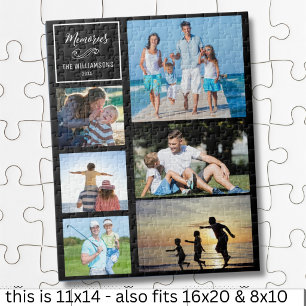 Quebra-cabeça Colagem de Fotos Personalizada Moderna Família CYO