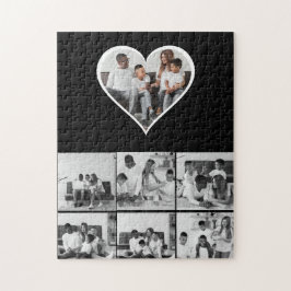 Quebra-cabeça Colagem de Fotos Preta e Branca 7