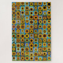 Colagem de girassóis