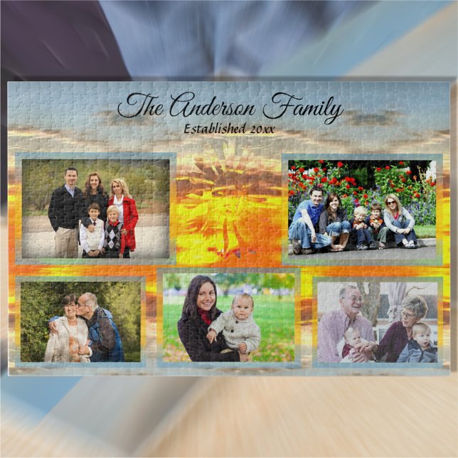 Quebra-cabeça Colagem Familiar Céus Sunset 2295 (Criador carregado)