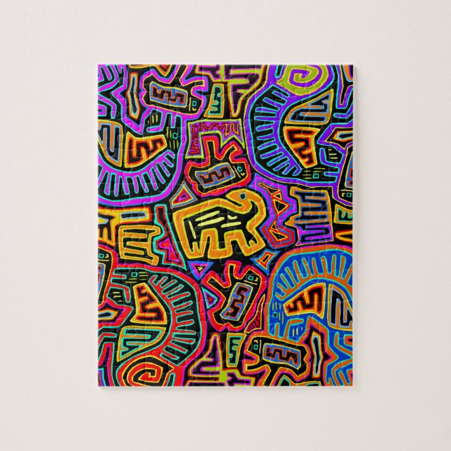 Quebra-cabeça Colagem Mola da Ilha de San Blas (Vertical)