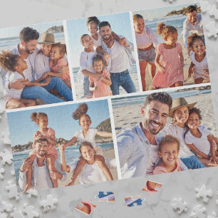 Quebra-cabeça Colagem Personalizada de 5 Fotos