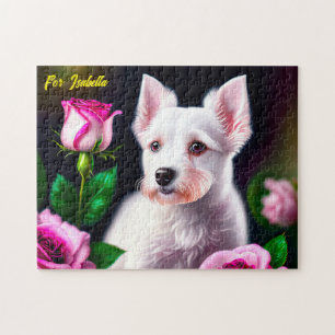 Quebra-cabeça Coleção De Cães Doce E Rosa