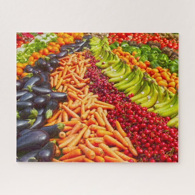 Quebra-cabeça Coleção de frutas e Vegetais (Horizontal)