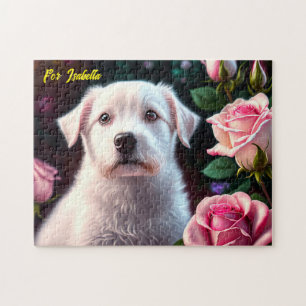 Quebra-cabeça Coleção De rosas E Cães Pequenos