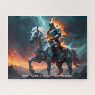 Quebra-cabeça Coleção Epic White Knight e Stallion Art