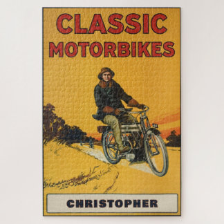 Quebra-cabeça Colecionador de Motocicletas Clássicas Personaliza
