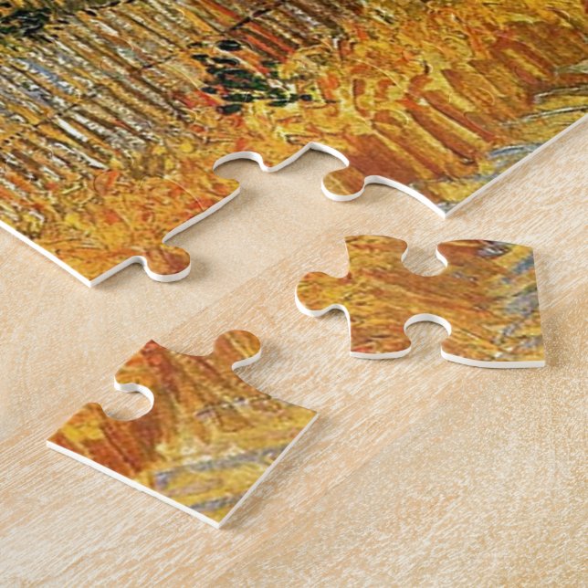 Quebra-cabeça Colheita em La Crau, com Montmajour. (Lateral)