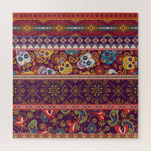 Quebra-cabeça Colheita mexicana: design tradicional de colheita.