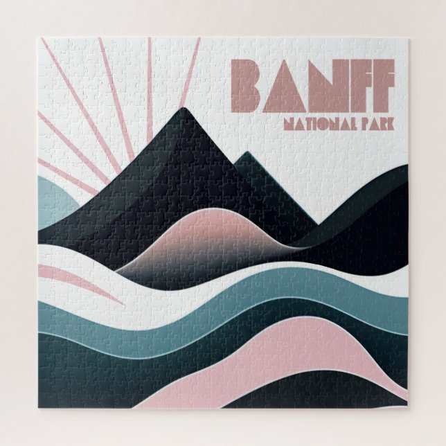 Quebra-cabeça Colinas coloridas do Banff National Park (Vertical)