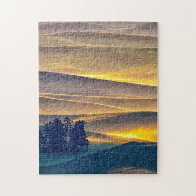 Quebra-cabeça Colinas rolantes de trigo ao amanhecer| WA (Vertical)