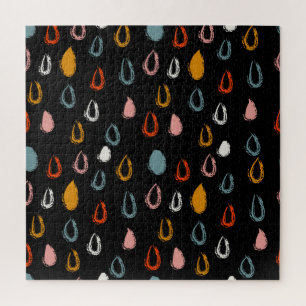 Quebra-cabeça Colírio de abstrato, rabisco tribal.