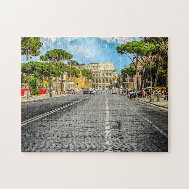 Quebra-cabeça Coliseu Roma. (Horizontal)