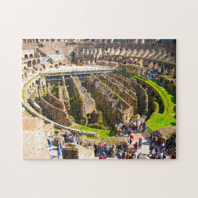 Quebra-cabeça Coliseu Roma. (Horizontal)