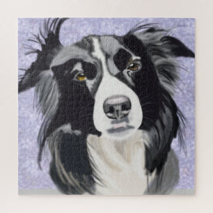 Quebra-cabeça Collie Preto e Branco