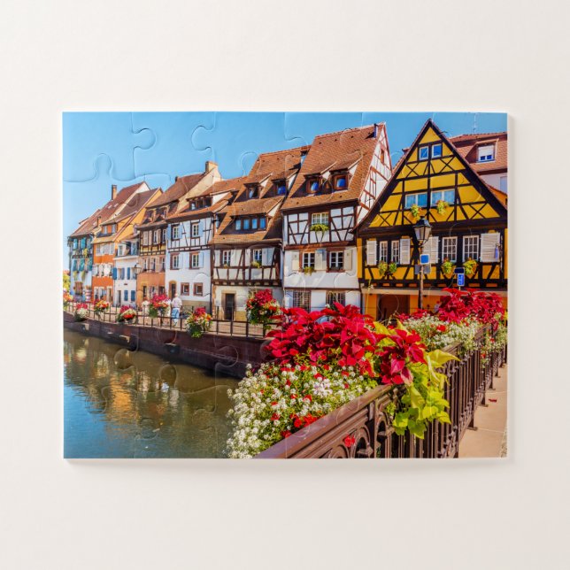 Quebra-cabeça Colmar, Alsace, França.  (Horizontal)