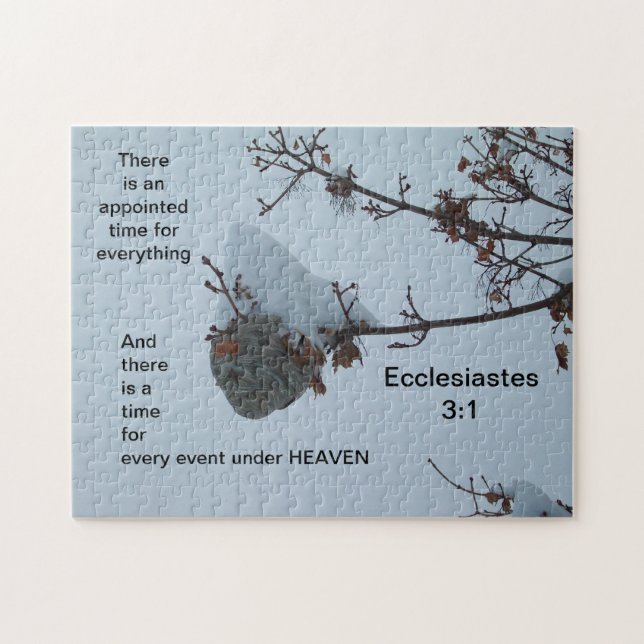 Quebra-cabeça Colmeia nevado e verso da abelha (Horizontal)