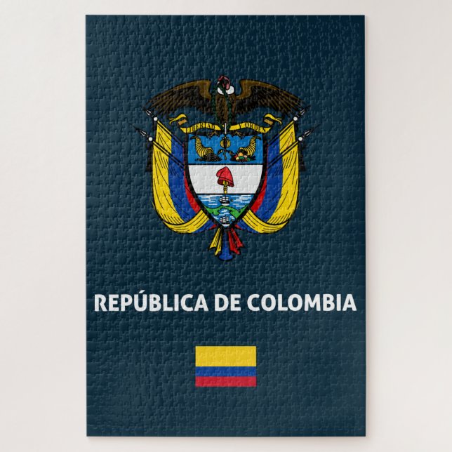 Quebra-cabeça Colombia passport phone case (Vertical)