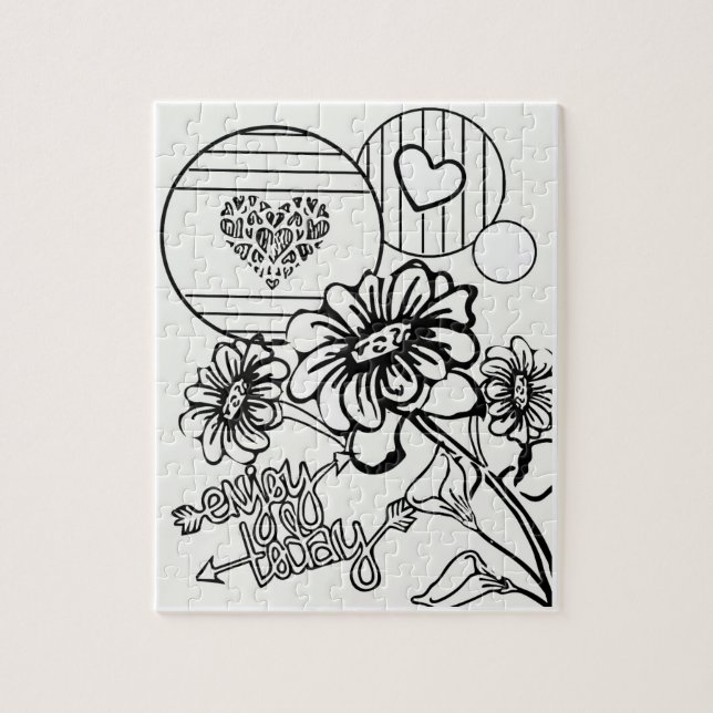 Quebra-cabeça Colora sua própria coloração adulta adolescente (Vertical)