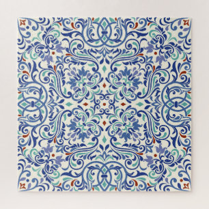 Quebra-cabeça Coloração Turca: Elegância Sem Fim Do Azulejo.