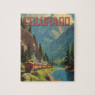 Quebra-cabeça Colorado Viagens vintage Art