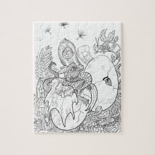 Quebra-cabeça Colore seu próprio Dragão Hatchling