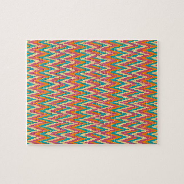 Quebra-cabeça Colores de Especiarias de Design do iKat Zigzag (Horizontal)