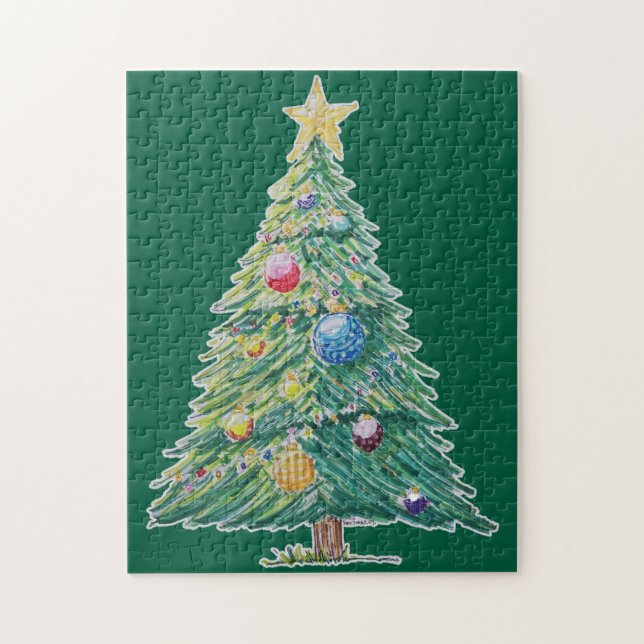 Quebra-cabeça Colorful Christmas Tree (Vertical)