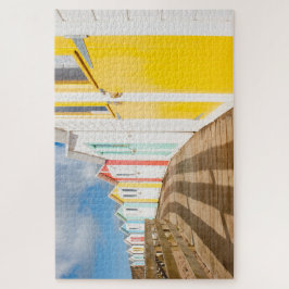 Quebra-cabeça Colorful Cornish Beach Huts Jigsee