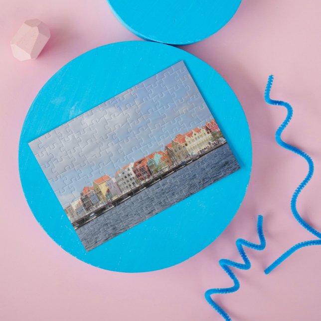 Quebra-cabeça Colorful Houses of Willemstad, Curacao (Criador carregado)