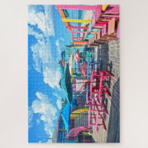 Colorful Tropical Bahamas Bar and Grill
