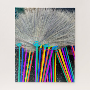 Quebra-cabeça Colorida Brooms