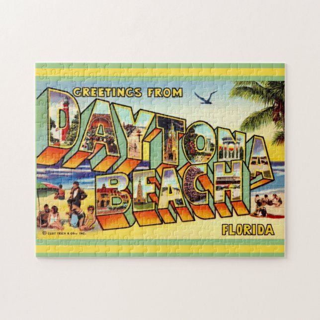 Quebra-cabeça Colorida Daytona Beach 11x14 (Horizontal)